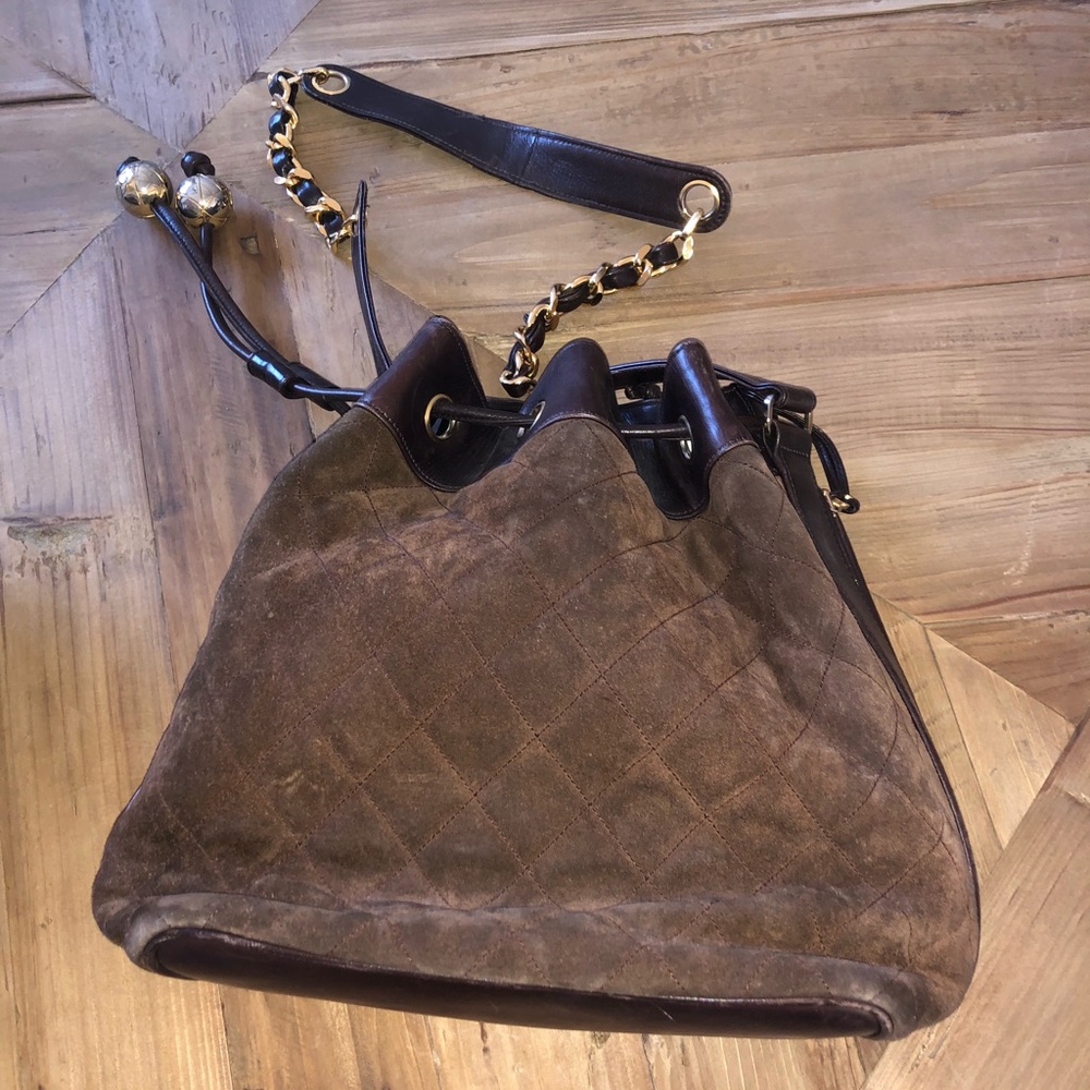 Chanel Drawstring Satchel Purse